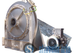 Industrial fan for textile industry